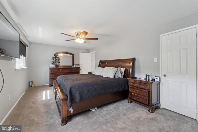 11757 Dimarco Dr, Philadelphia, PA 19154 - bedroom with light carpet and a ceiling fan