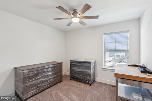 1490 Meadowlark Glen Rd, Dumfries, VA 22026 - carpeted bedroom with baseboards and a ceiling fan