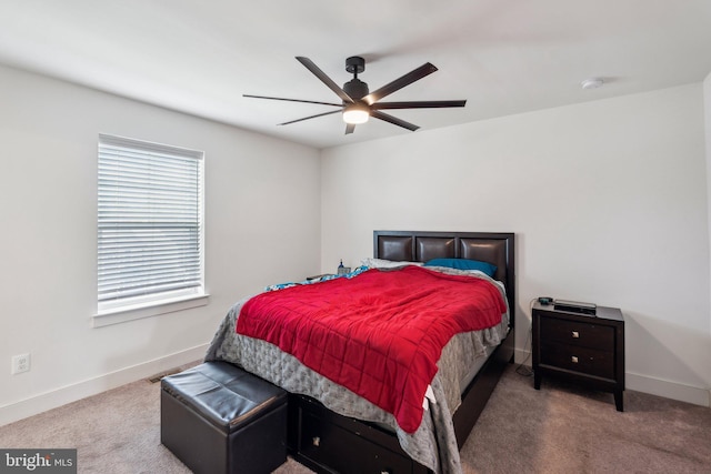 1490 Meadowlark Glen Rd, Dumfries, VA 22026 - bedroom with carpet, baseboards, and ceiling fan