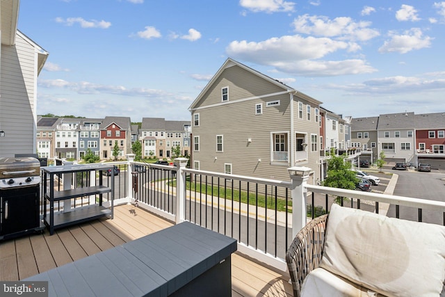 1490 Meadowlark Glen Rd, Dumfries, VA 22026 - wooden terrace featuring a residential view