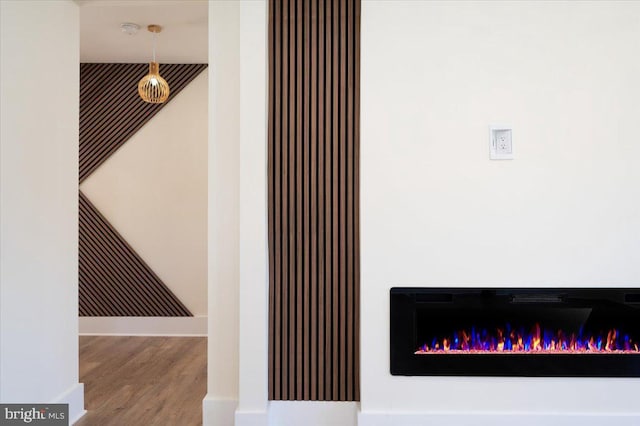 interior details featuring wood finished floors
