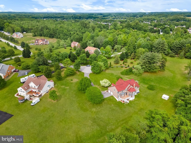 601 James Ridge Rd, Bowie, MD 20721 - bird's eye view of a heavily wooded area