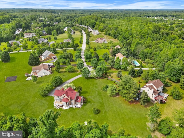 601 James Ridge Rd, Bowie, MD 20721 - aerial view of residential area with a heavily wooded area