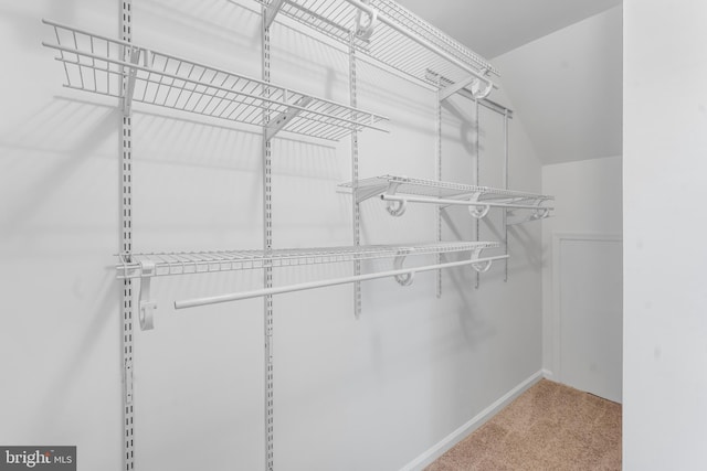601 James Ridge Rd, Bowie, MD 20721 - spacious closet with carpet and lofted ceiling