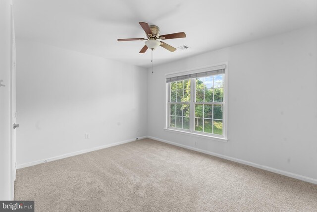 601 James Ridge Rd, Bowie, MD 20721 - carpeted spare room featuring a ceiling fan and baseboards
