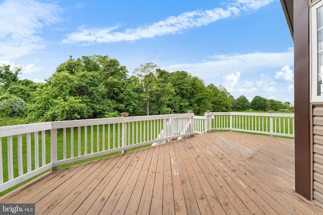 601 James Ridge Rd, Bowie, MD 20721 - wooden deck with a yard