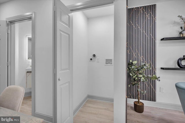 1452 N Felton St, Philadelphia, PA 19151 - bathroom with baseboards and wood finished floors