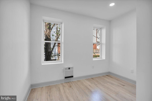 1452 N Felton St, Philadelphia, PA 19151 - empty room with baseboards, recessed lighting, and wood finished floors