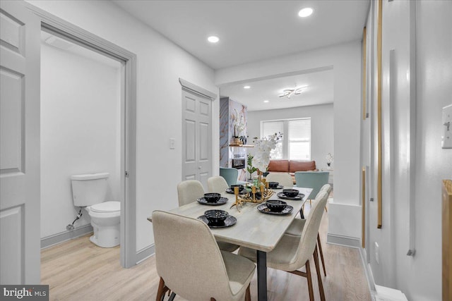 1452 N Felton St, Philadelphia, PA 19151 - dining room with recessed lighting, baseboards, and light wood finished floors