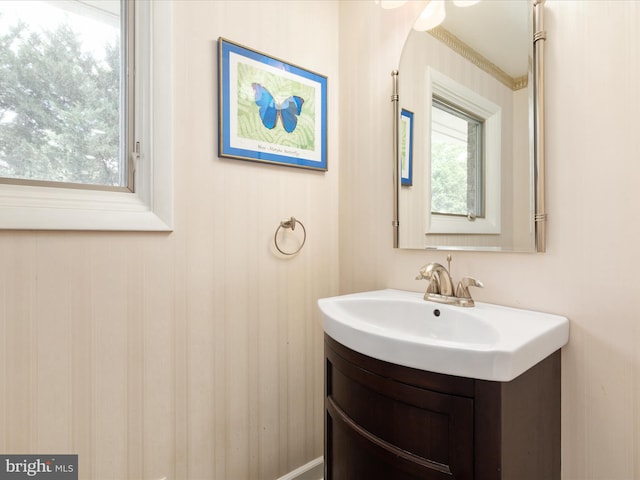 bathroom with vanity