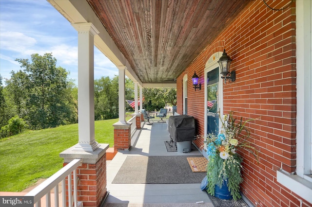 2050 Legion Rd, Clearfield, PA 16830 - view of patio / terrace featuring covered porch and grilling area