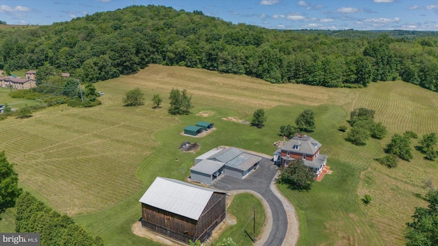 2050 Legion Rd, Clearfield, PA 16830 - birds eye view of property featuring a view of trees and a rural view