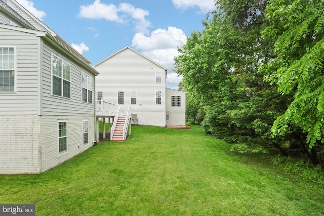 11404 Ramsburg Ct, North Potomac, MD 20878 - view of grassy yard featuring stairway