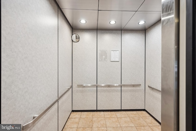 details with recessed lighting and elevator