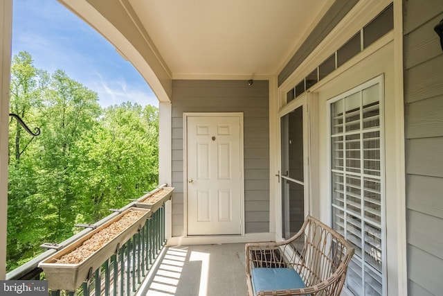 view of balcony