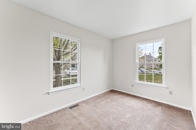 493 Stoneglen St, Collegeville, PA 19426 - spare room featuring visible vents, baseboards, and carpet floors