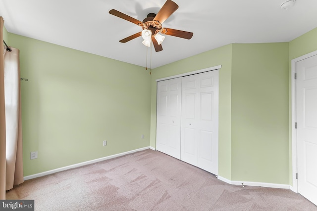 493 Stoneglen St, Collegeville, PA 19426 - unfurnished bedroom featuring carpet floors, baseboards, a ceiling fan, and a closet