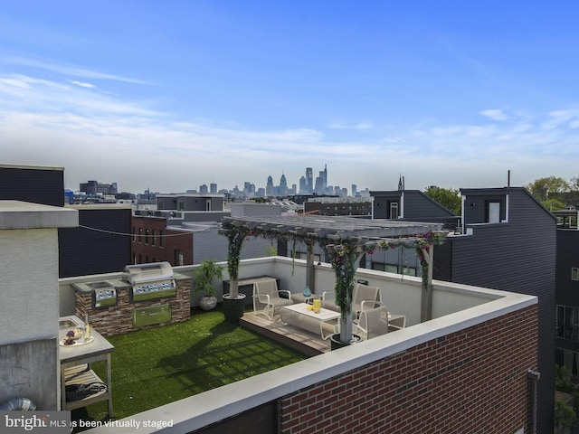 106-12 W Jefferson St Unit 2, Philadelphia, PA 19122 - balcony featuring a grill and a view of city