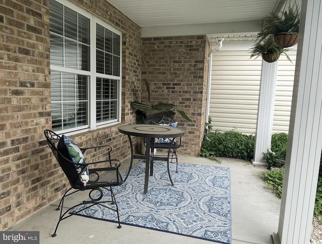 view of patio with covered porch