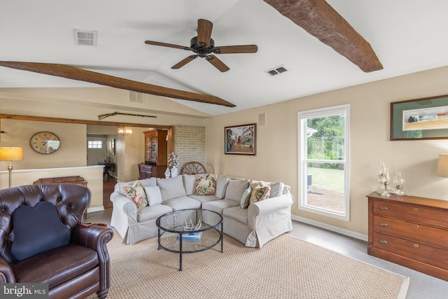 111 Heron Ln, Augusta, WV 26704 - living room with a ceiling fan and baseboards