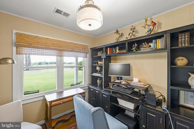 111 Heron Ln, Augusta, WV 26704 - office with crown molding