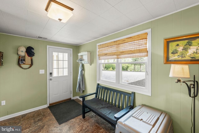 111 Heron Ln, Augusta, WV 26704 - entryway featuring baseboards and stone finish flooring