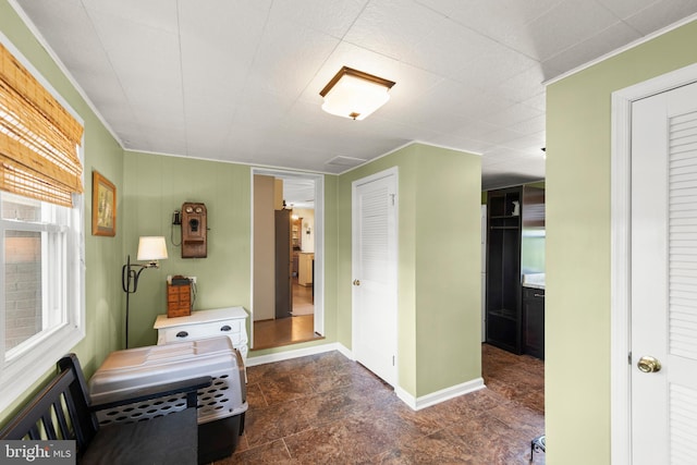 111 Heron Ln, Augusta, WV 26704 - hallway featuring baseboards and ornamental molding
