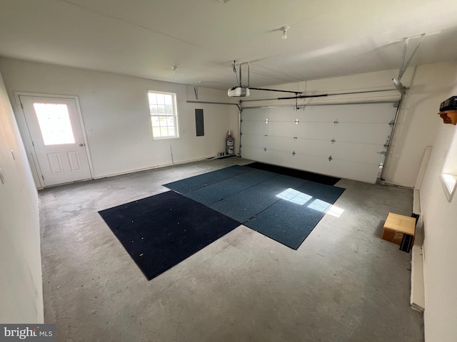 16722 Custer Ct, Williamsport, MD 21795 - garage with electric panel and a garage door opener