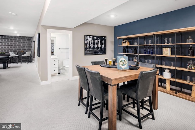 2682 Broadhorn Dr, Odenton, MD 21113 - dining room featuring carpet floors, recessed lighting, and baseboards