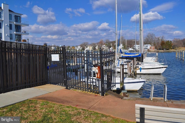 316 Burnside St Unit 101, Annapolis, MD 21403 - dock featuring a water view