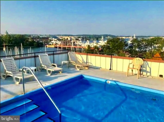 316 Burnside St Unit 101, Annapolis, MD 21403 - community pool featuring a patio area and a water view