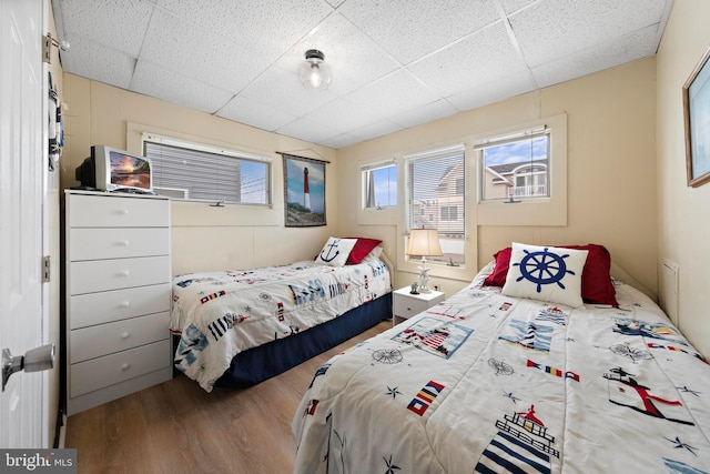 4505-4507 Ocean Blvd, Long Beach Township, NJ 08008 - bedroom featuring wood finished floors and a paneled ceiling