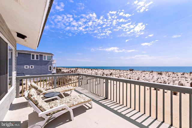 4505-4507 Ocean Blvd, Long Beach Township, NJ 08008 - balcony with a beach view and a water view