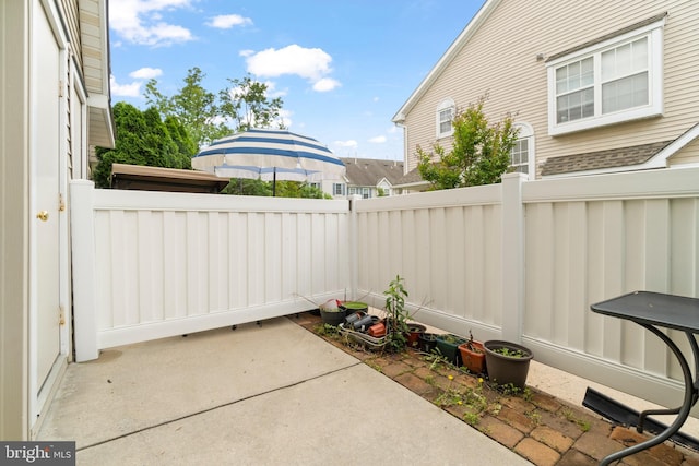 1404 Wharton Rd, Mount Laurel, NJ 08054 - view of patio with a fenced backyard