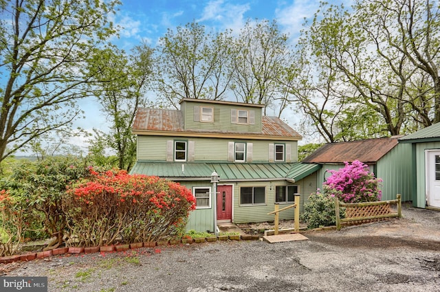 501 Walker Hill Rd, Newport, PA 17074 - view of front of house featuring metal roof and a standing seam roof