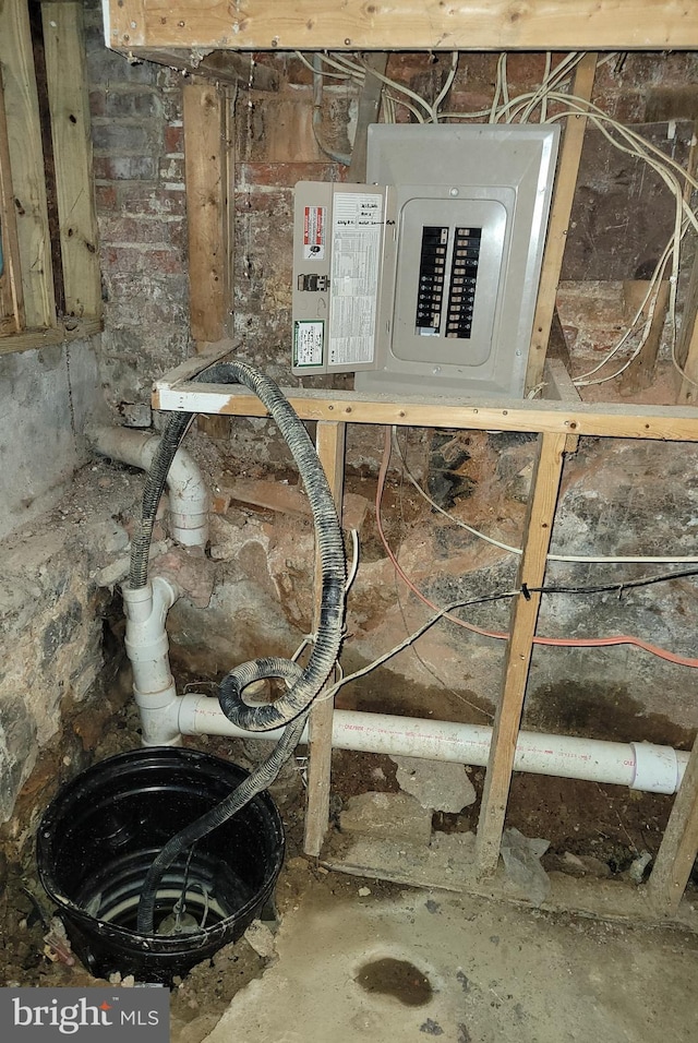 utility room featuring electric panel