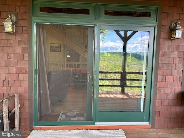 view of exterior entry