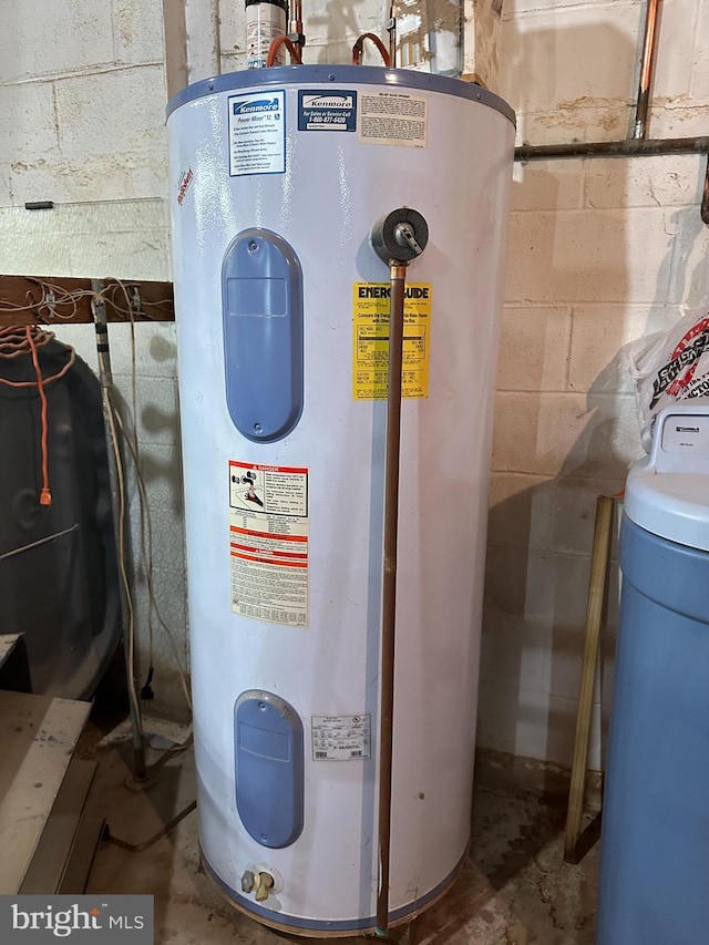 utilities featuring electric water heater