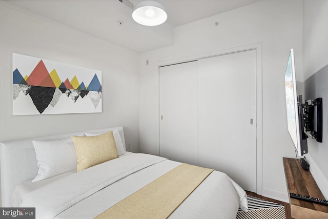 2030 8th St NW Unit Ph-5, Washington, DC 20001 - bedroom with a closet and wood finished floors