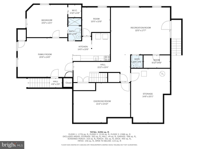 7312 Gordons Rd, Falls Church, VA 22043 - floor plan / room layout