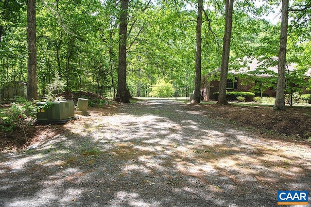view of street with a view of trees