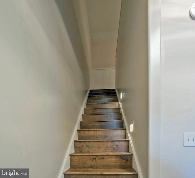 view of stairway