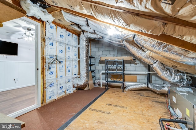 view of attic