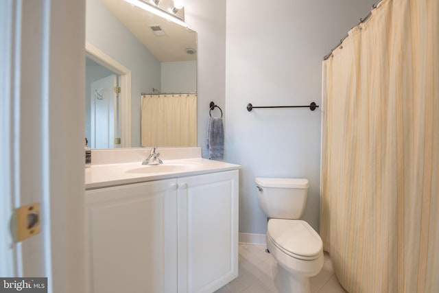 712 Pearson Point Pl, Annapolis, MD 21401 - bathroom with tile patterned flooring, toilet, and vanity