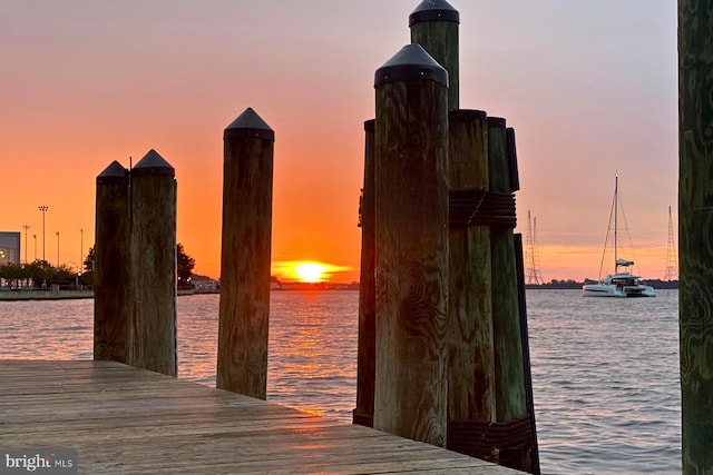 712 Pearson Point Pl, Annapolis, MD 21401 - dock featuring a water view
