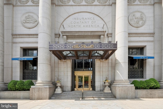 1600 Arch St Unit 1706, Philadelphia, PA 19103 - view of exterior entry featuring stone siding