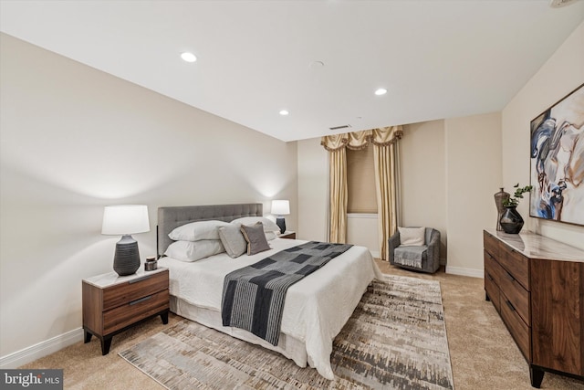 1600 Arch St Unit 1706, Philadelphia, PA 19103 - bedroom featuring light colored carpet, baseboards, and recessed lighting