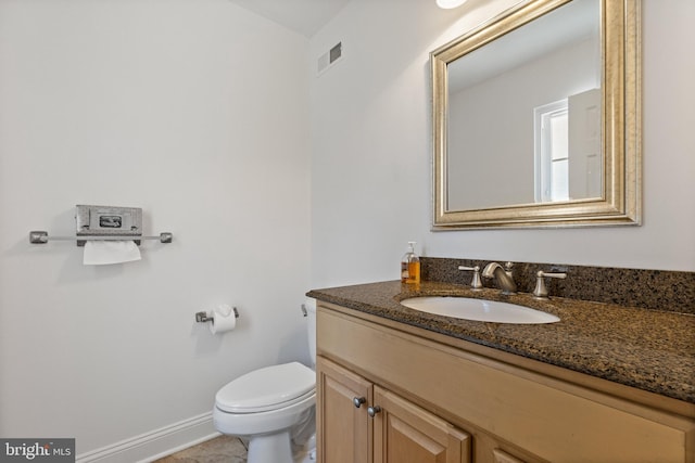 4 Honeysuckle Dr, Robbinsville, NJ 08691 - bathroom featuring vanity, toilet, and baseboards