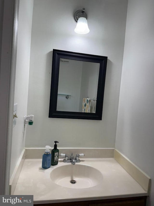 bathroom with vanity