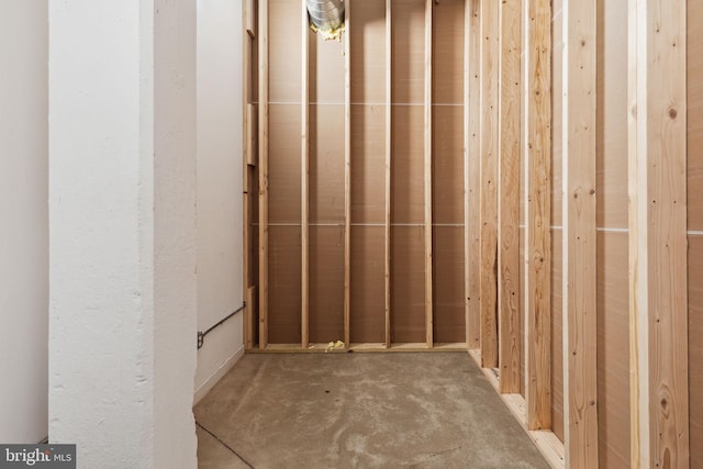 interior space with concrete flooring